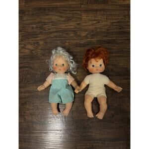 Vintage 1982 Kenner Strawberry Shortcake & Apricot Dolls /Blow A Kiss /Hong Kong